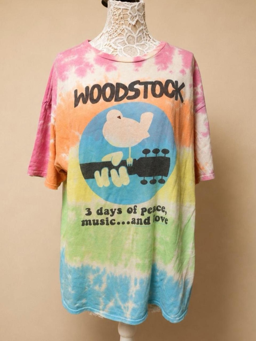 Woodstock Tie-Dye Graphic Tee - Multicolor
